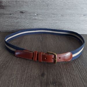 Coach Leather and Linen Belt 38